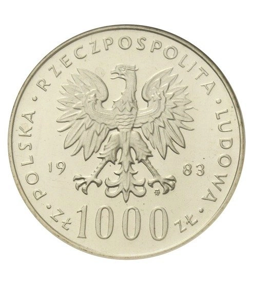 1000 PLN Juan Pablo II 1982-1983
