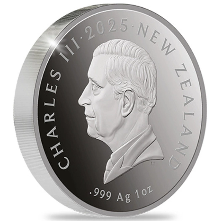 Kiwi coloured 1 oz Silber 2025 Proof Coin