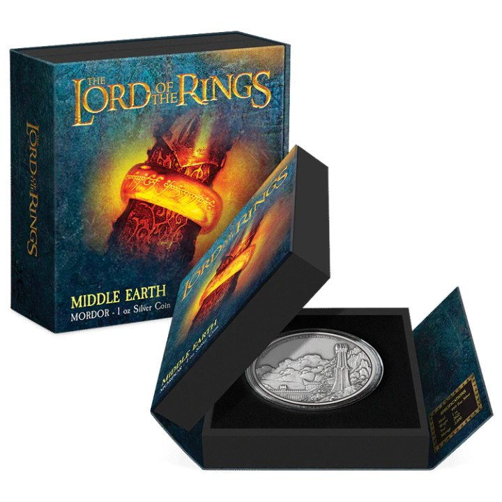 Niue: The Lord of the Rings - Mordor 3 oz Silber 2023 Antique Finish