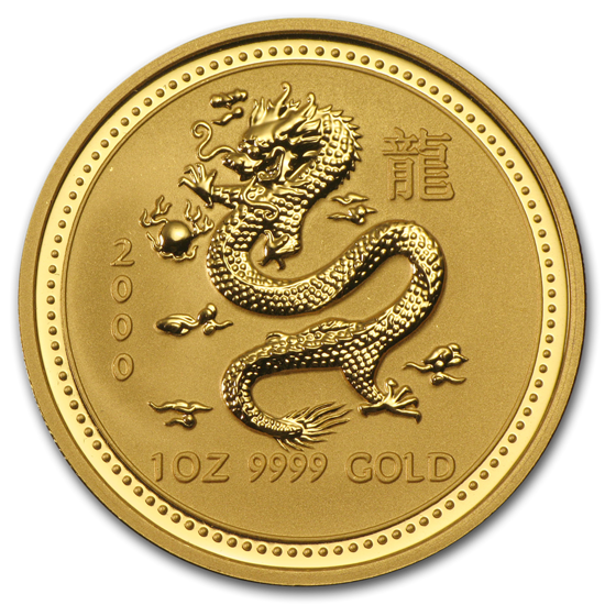 Lunar I: Jahr des Drache 1 oz Gold 2000