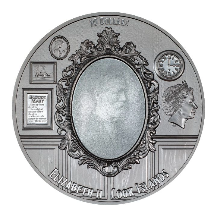 Cook Islands: Most Haunted Places - The Stanley 2 oz Silber 2023 Black Proof Ultra High Relief Coin