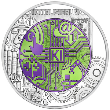 Niobowa Seria: Digitalisation kolorowany 25 Euro Srebro 2025
