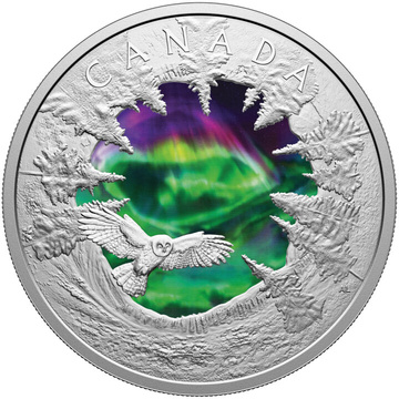 Canada: Magic of the Northern Lights kolorowany $30 Srebro 2025 Proof