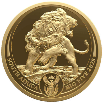 Big Five III: Lion 1 uncja Złota 2025 Proof