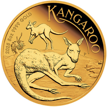 Australijski Kangur 5 uncji Złota 2025 Proof