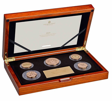 Zestaw 5 monet Wielka Brytania Złoto 2023 Proof Commemorative Coin
