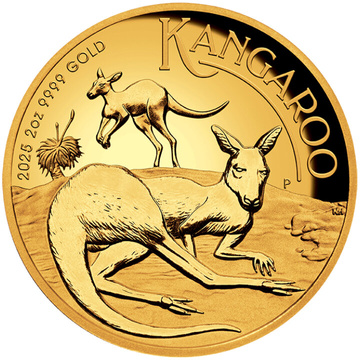 Australijski Kangur 2 uncje Złota 2025 Proof High Relief	