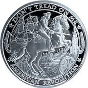 Patriot: American Revolution 1 uncja Srebra 2019 Prooflike Round