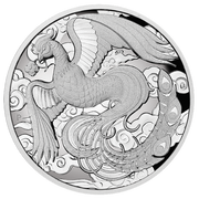 Chinese Myths and Legends: Phoenix 2 uncje Srebra 2022 Proof High Relief