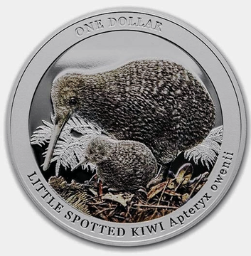 Kiwi kolorowany 1 uncja Srebra 2022 Proof