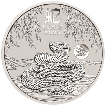 Perth Mint: Lunar III - Rok Węża 1 uncja Srebra 2025 Dragon Privy Mark