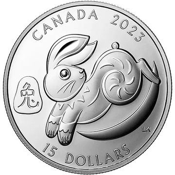 Canada: Lunar Year of the Rabbit 1 uncja Srebra 2023 Proof