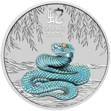 Perth Mint: Lunar III - Rok Węża kolorowany 1000 gramów Srebra 2025