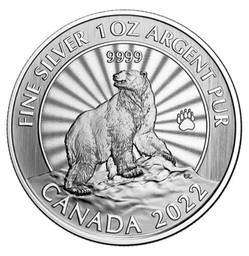 Canada: The Majestic Polar Bear 1 uncja Srebra 2022 (w karcie)