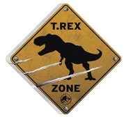 Niue: Jurassic World Dominion - T.REX kolorowany 2 uncje Srebra 2022 Antiqued Coin