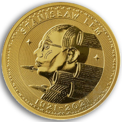 Malta: Stanisław Lem - Mistrz Fantastyki 1/10 uncji Złota 2022 Proof