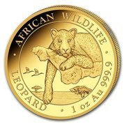 African Wildlife: Leopard 1 uncja Złota 2020