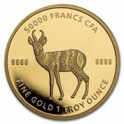 Czad: Mandala Antelope 1 uncja Złota 2021
