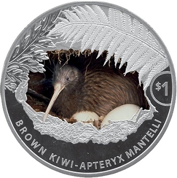 Kiwi kolorowany 1 uncja Srebra 2021 Proof