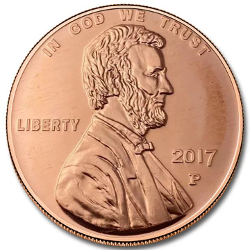 Lincoln Wheat Penny 1 uncja Miedzi