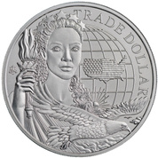 St Helena Modern US Trade Dollar 1 uncja Srebra 2023 