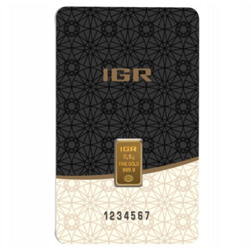 Sztabka IGR 0,5 grama Złota LBMA GD Refiner