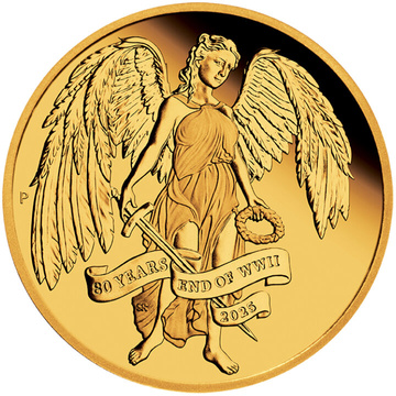 80th Anniversary End of WWII - Winged Victory 1 uncja Złota 2025 Proof