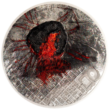 Cook Islands: Lost City - Pompeii kolorowany 3 uncje Srebra 2025 Proof
