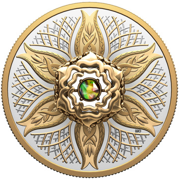 Canada: Dancing Ammolite - Elements of Nature "Earth" pozłacany $20 Srebro 2025 Proof 
