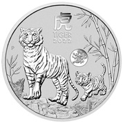 Lunar III: Rok Tygrysa 1 uncja Srebra 2022 Dragon Privy Mark