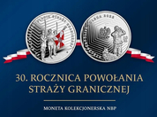 30. rocznica powołania Straży Granicznej 10 zł Srebro 2022 Proof 