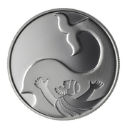 Jonah in the Whale 2 NIS Srebro 2010 Proof 