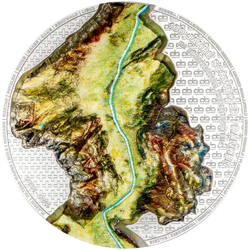 Liechtenstein: 100 years of the Swiss Franc in Liechtenstein kolorowany 1 uncja Srebra 2024 Silk Coin