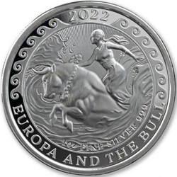 Malta: Europa And The Bull 1 uncja Srebra 2022