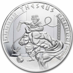 Niue: Heroes of Greek Mythology - Theseus 1 uncja Srebra 2024