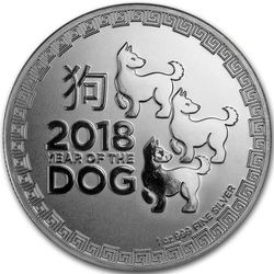 Niue: Year of the Dog 1 uncja Srebra 2018