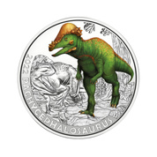 Pachycephalosaurus kolorowany 3 Euro Miedź 2022