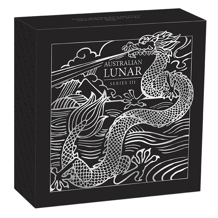  Perth Mint: Lunar III - Rok Smoka 1/2 uncji Srebra 2024 Proof