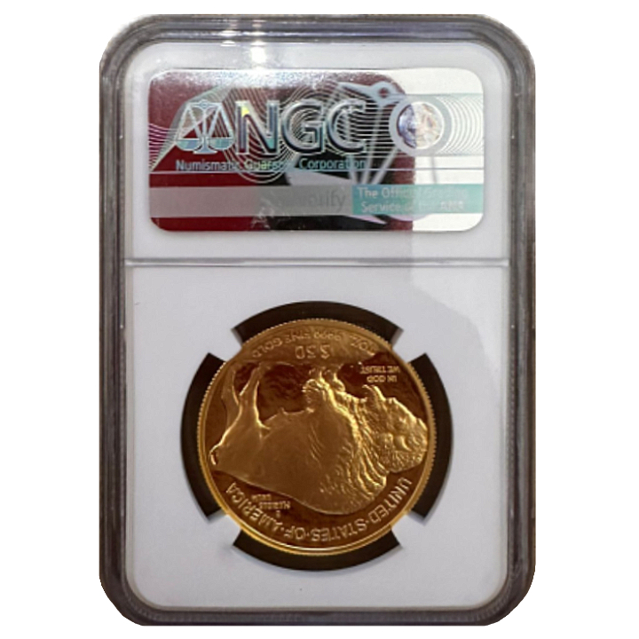 Amerykański Bizon 1 uncja Złota 2021 NGC PF70 Ultra Cameo 