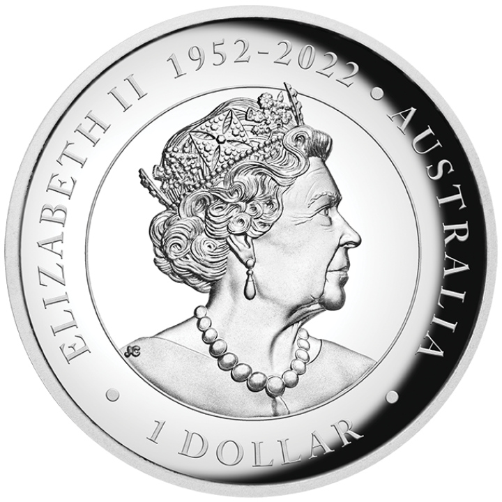 Australijski Kangur kolorowany 1 uncja Srebra 2023 Proof High Relief