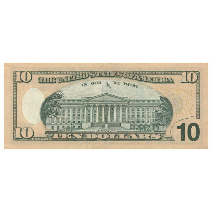 Banknot USA 10 Dolarów (10 U.S. dollars / 10 USD) 100 sztuk