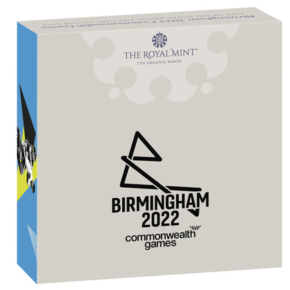 Birmingham 2022 Commonwealth Games kolorowany Srebro 2022 Proof Piedfort Coin