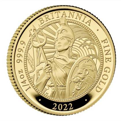 Britannia 1/4 uncji Złota 2022 Proof