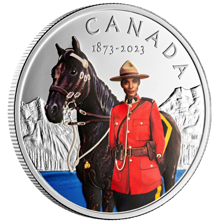 Canada: 150th Anniversary of the RCMP kolorowany $20 Srebro 2023 Proof 