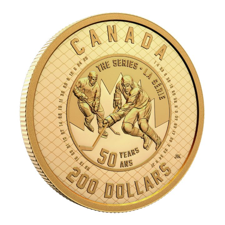 Canada: 50. rocznica Summit Series 1 uncja Złota 2022 Proof 