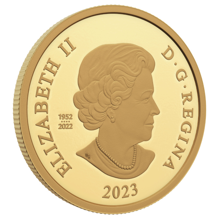 Canada: His Majesty King Charles III's Royal Cypher $200 Złoto 2023 Proof 