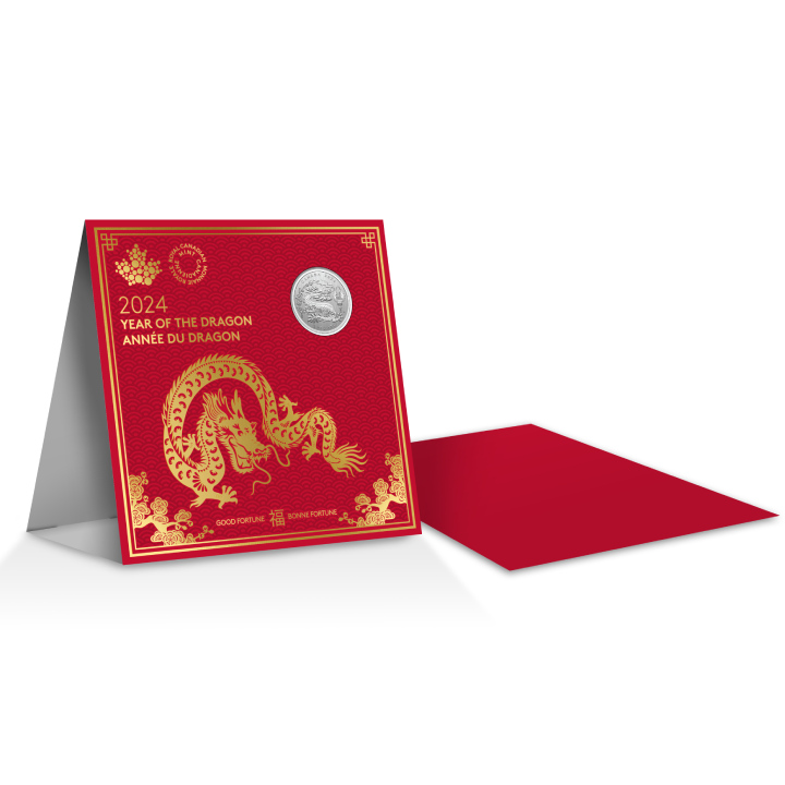 Canada: Lunar Year of the Dragon 1/4 uncji Srebra 2024 Specimen