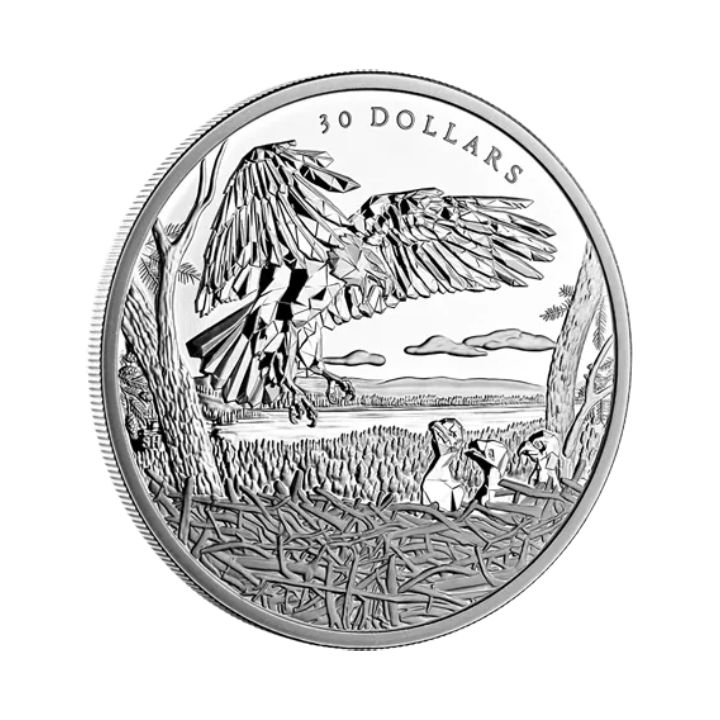 Canada: Multifaceted Animal Family - Bald Eagles 2 uncje Srebra 2022 Proof