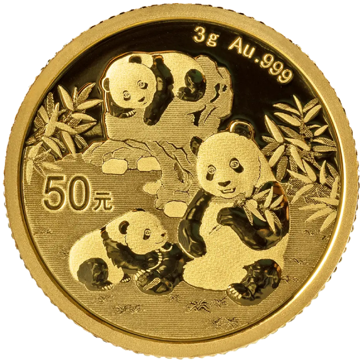 Chińska Panda 3 gramy Złota 2025