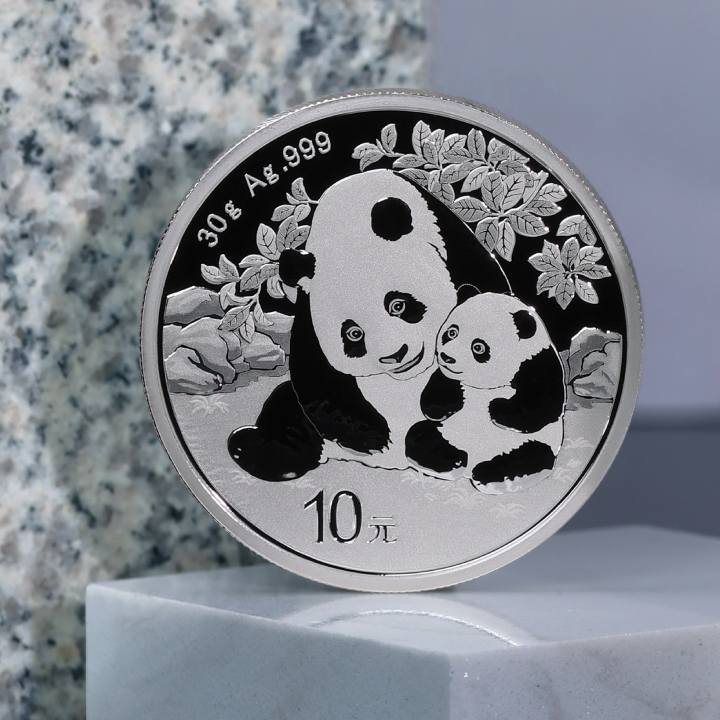 Chińska Panda 30 gramów Srebra 2024